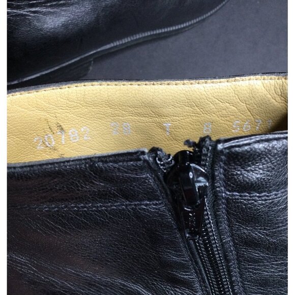 Moreschi Side Zip Leather Ankle Boots Made in Italy Men Size 8 Black - Picture 11 of 12